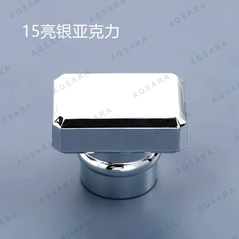 15 glossy silver acrylic