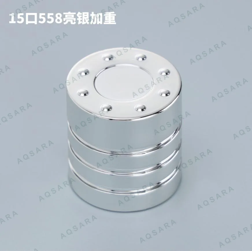 15 port 558 glossy silver weighted