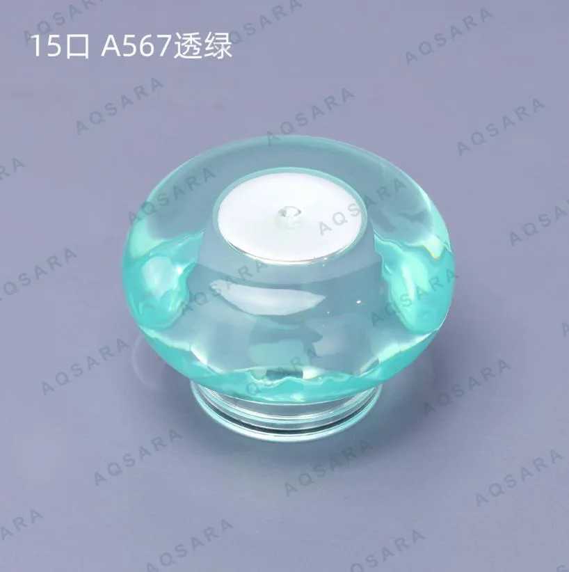 A567 clear green + glossy silver