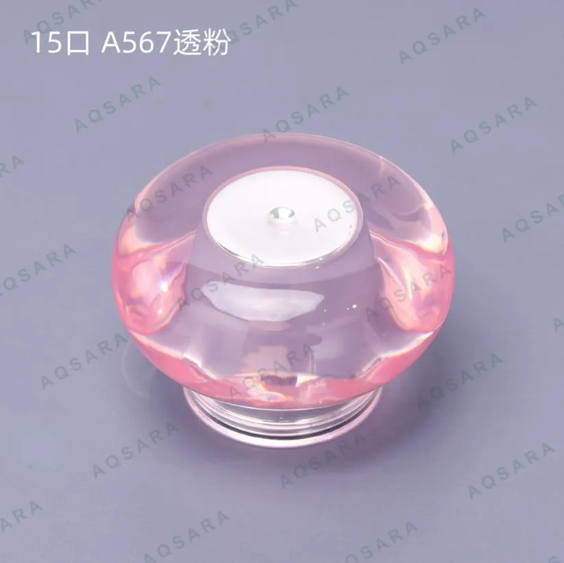 A567 clear pink + glossy silver