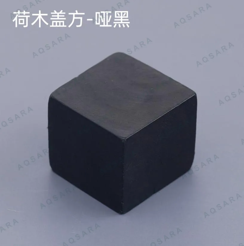 schima wood cap square - matte black