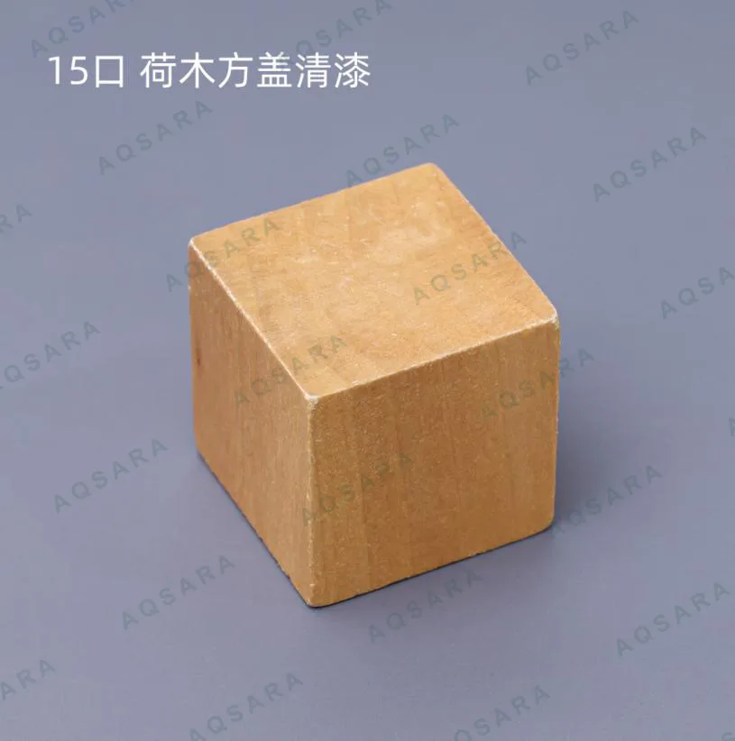 schima wood cap square - varnish