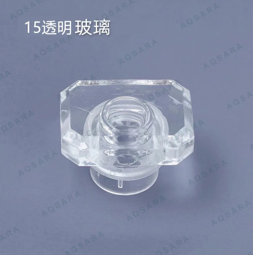 transparent glass cap
