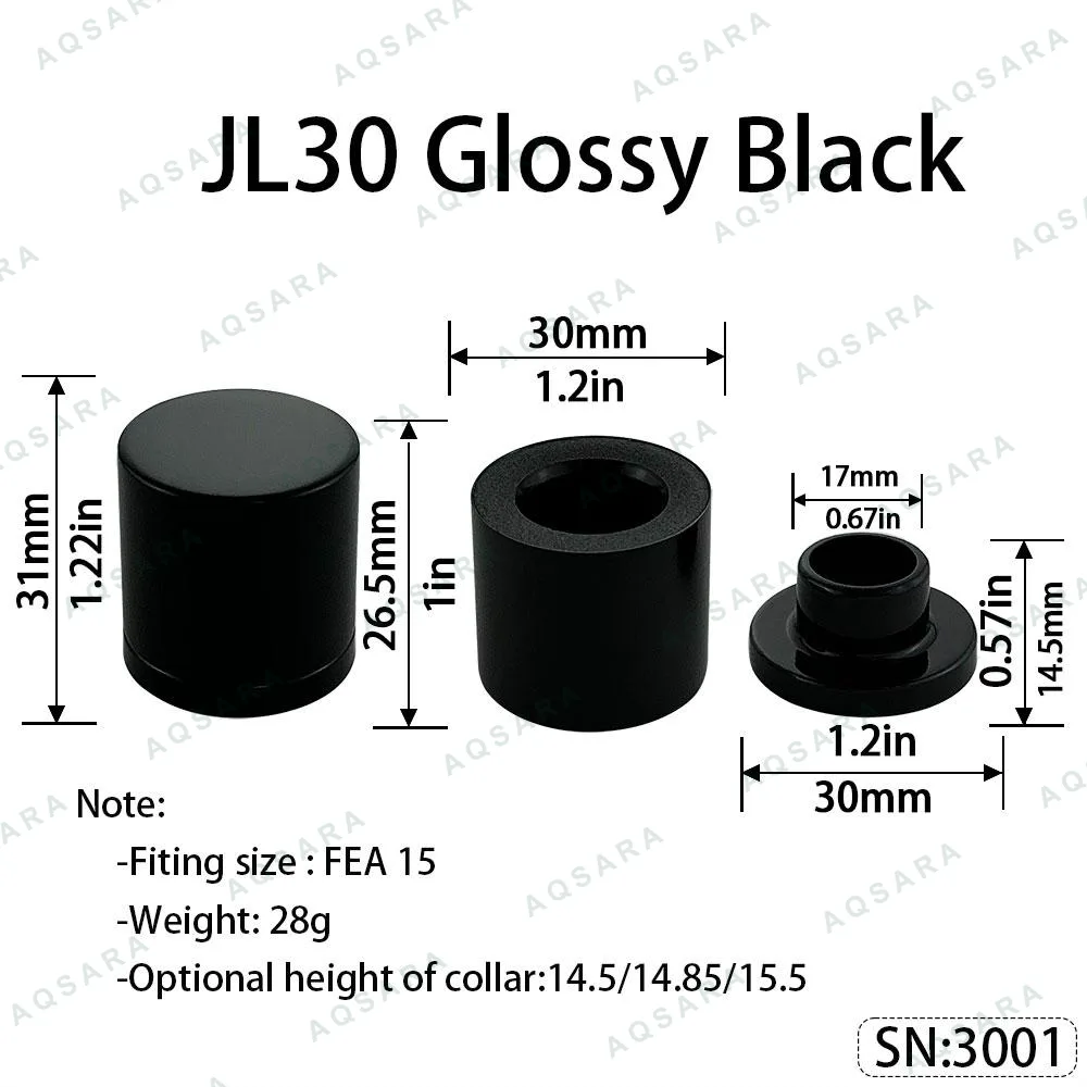JL30 Magnetic Cap — Glossy Black
