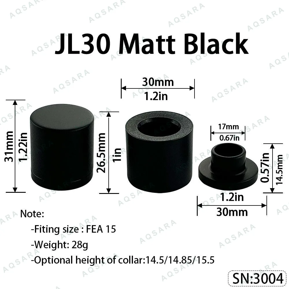 JL30 Magnetic Cap — Matt Black