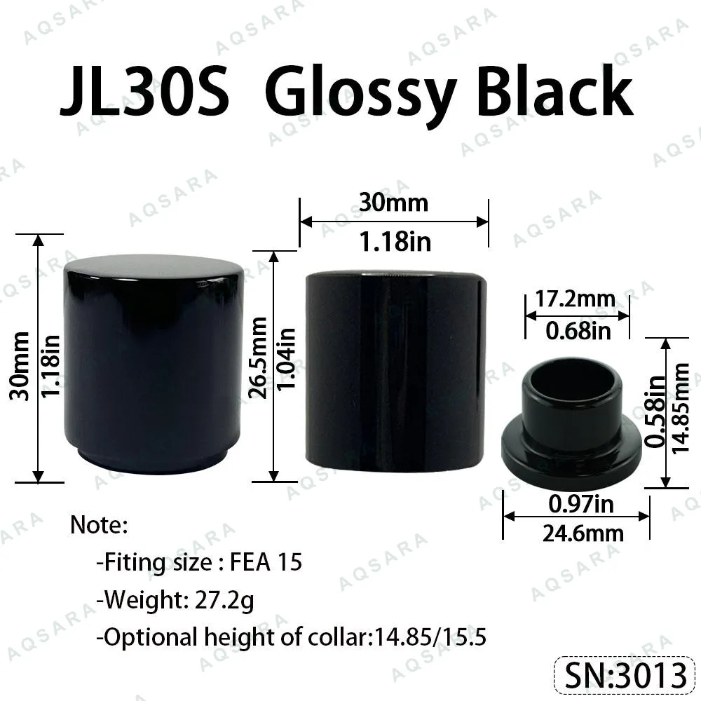 JL30S Magnetic Cap — Glossy Black