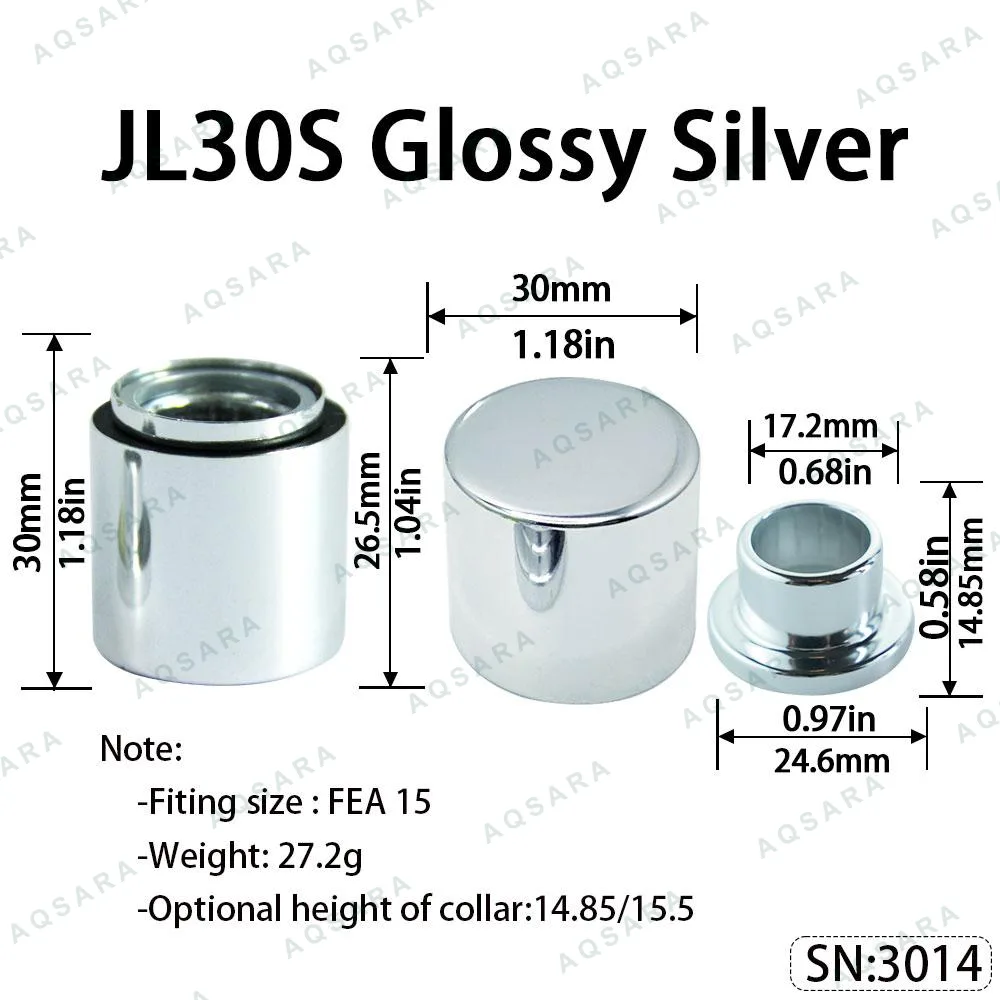 JL30S Magnetic Cap — Glossy Silver