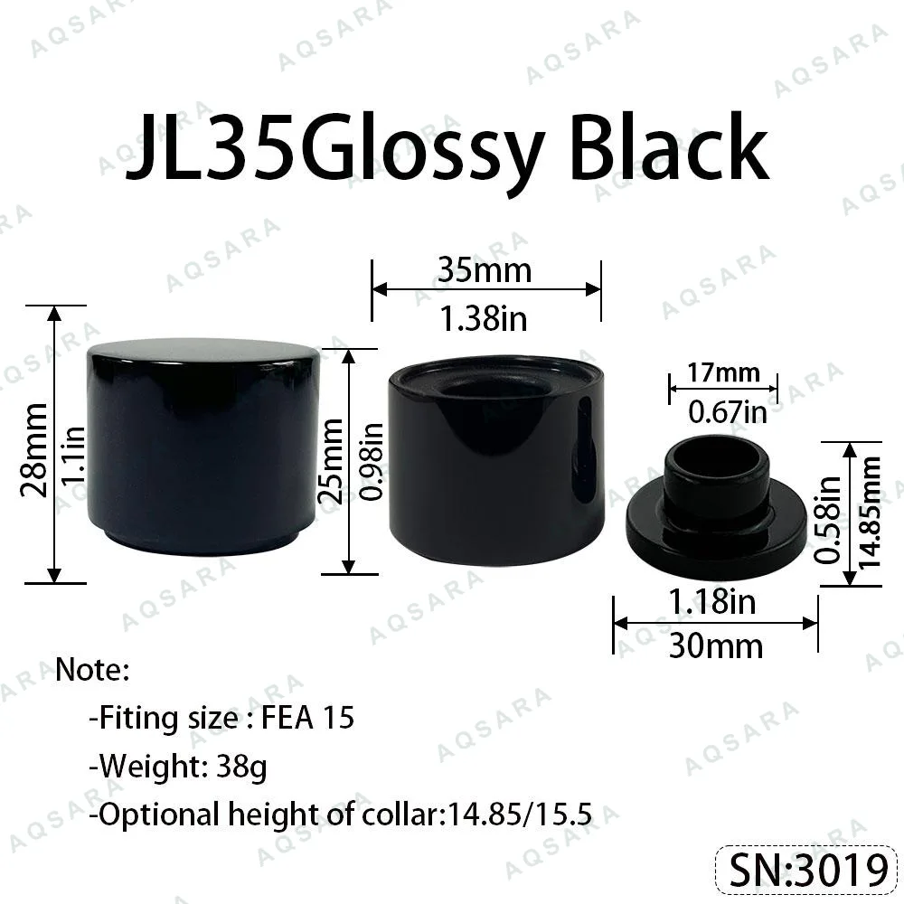 JL35 Magnetic Cap — Glossy Black