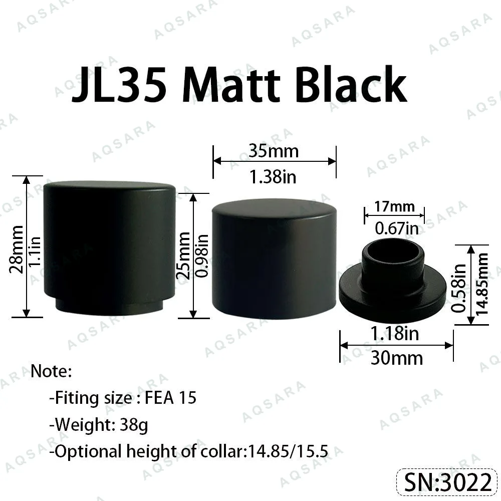 JL35 Magnetic Cap — Matt Black