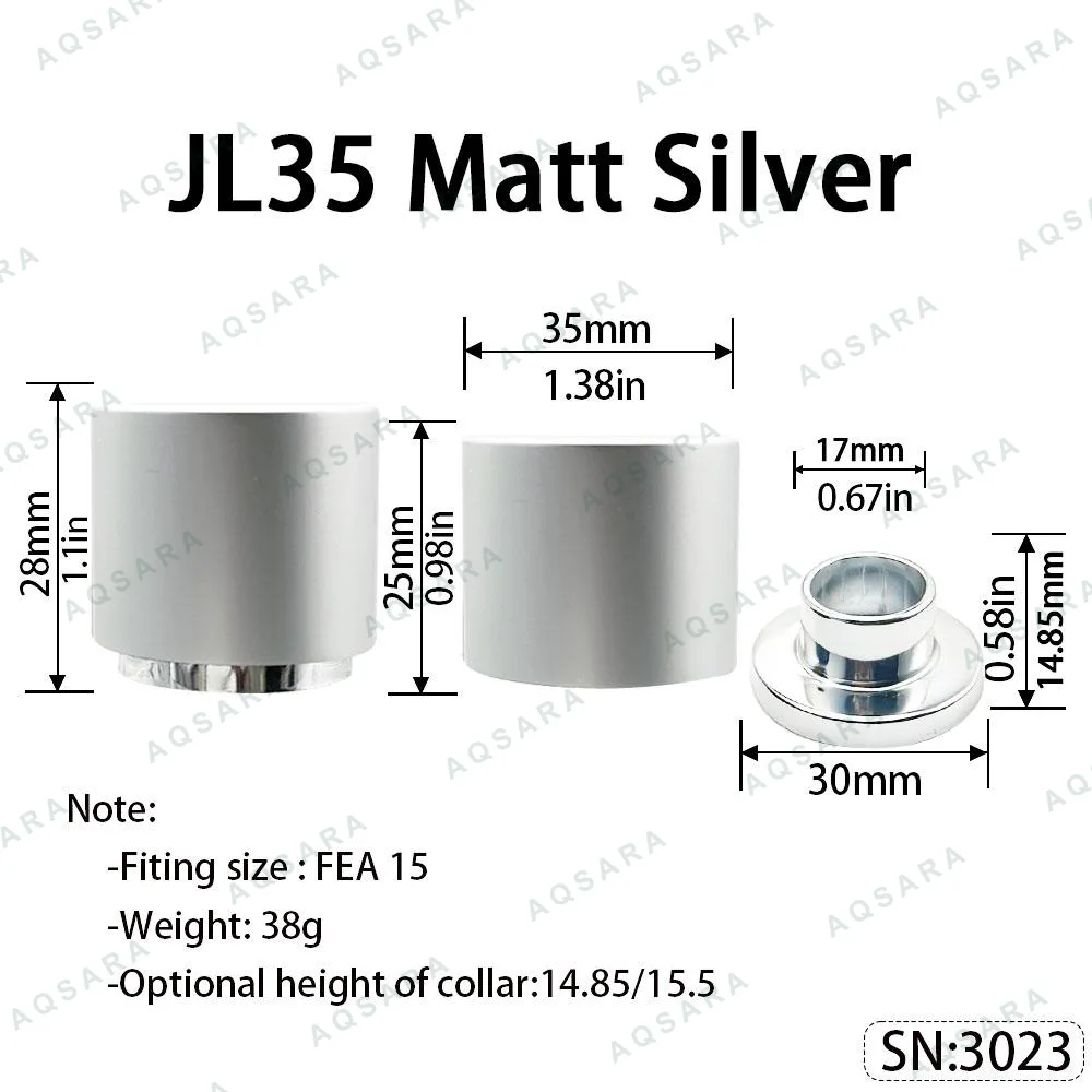 JL35 Magnetic Cap — Matt Silver