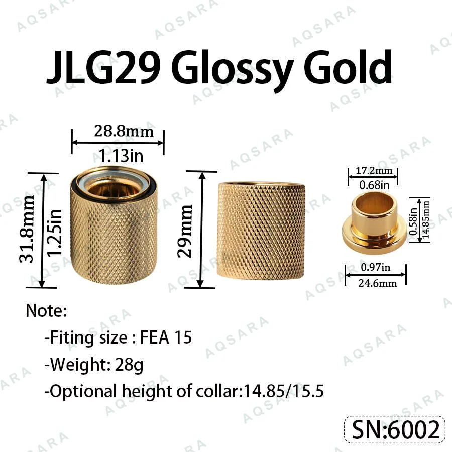 JLG29 Magnetic Cap — Glossy Gold