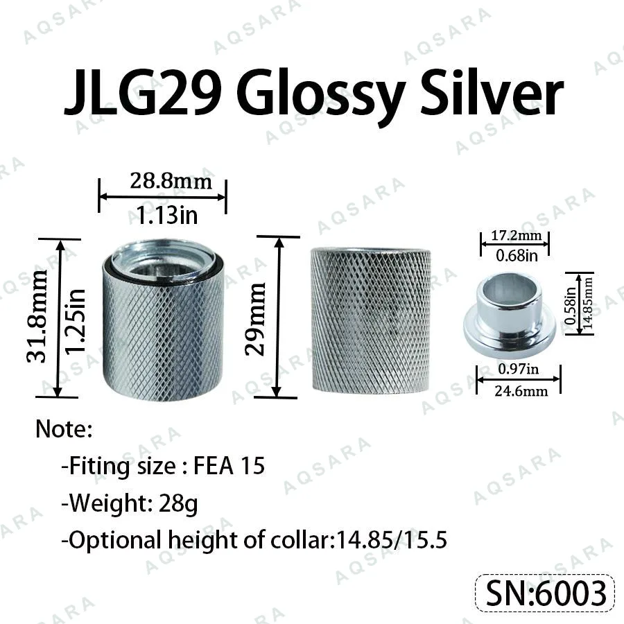 JLG29 Magnetic Cap — Glossy Silver