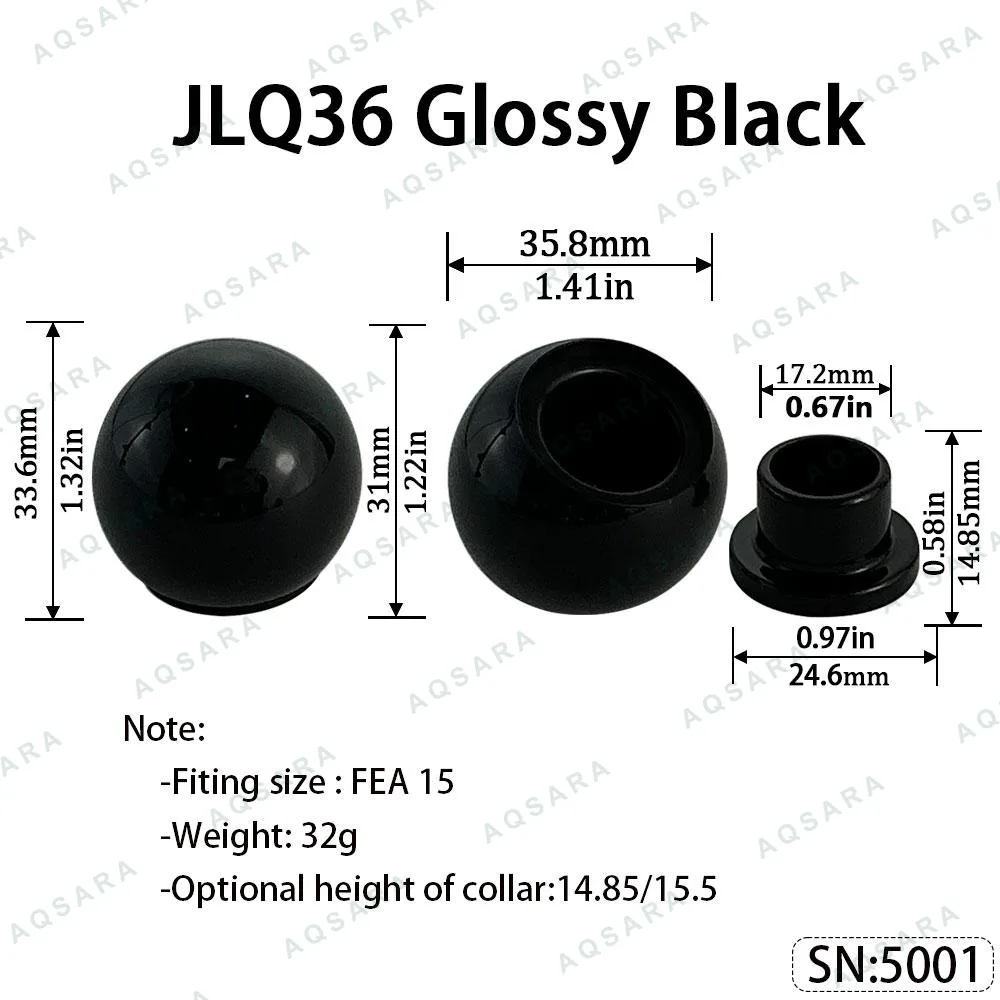 JLQ36 Magnetic Cap — Glossy Black