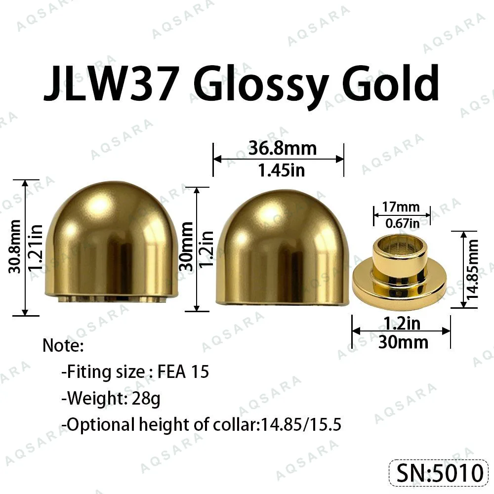 JLW37 Magnetic Cap — Glossy Gold