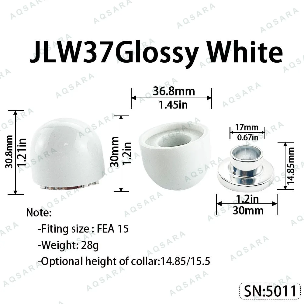 JLW37 Magnetic Cap — Glossy White
