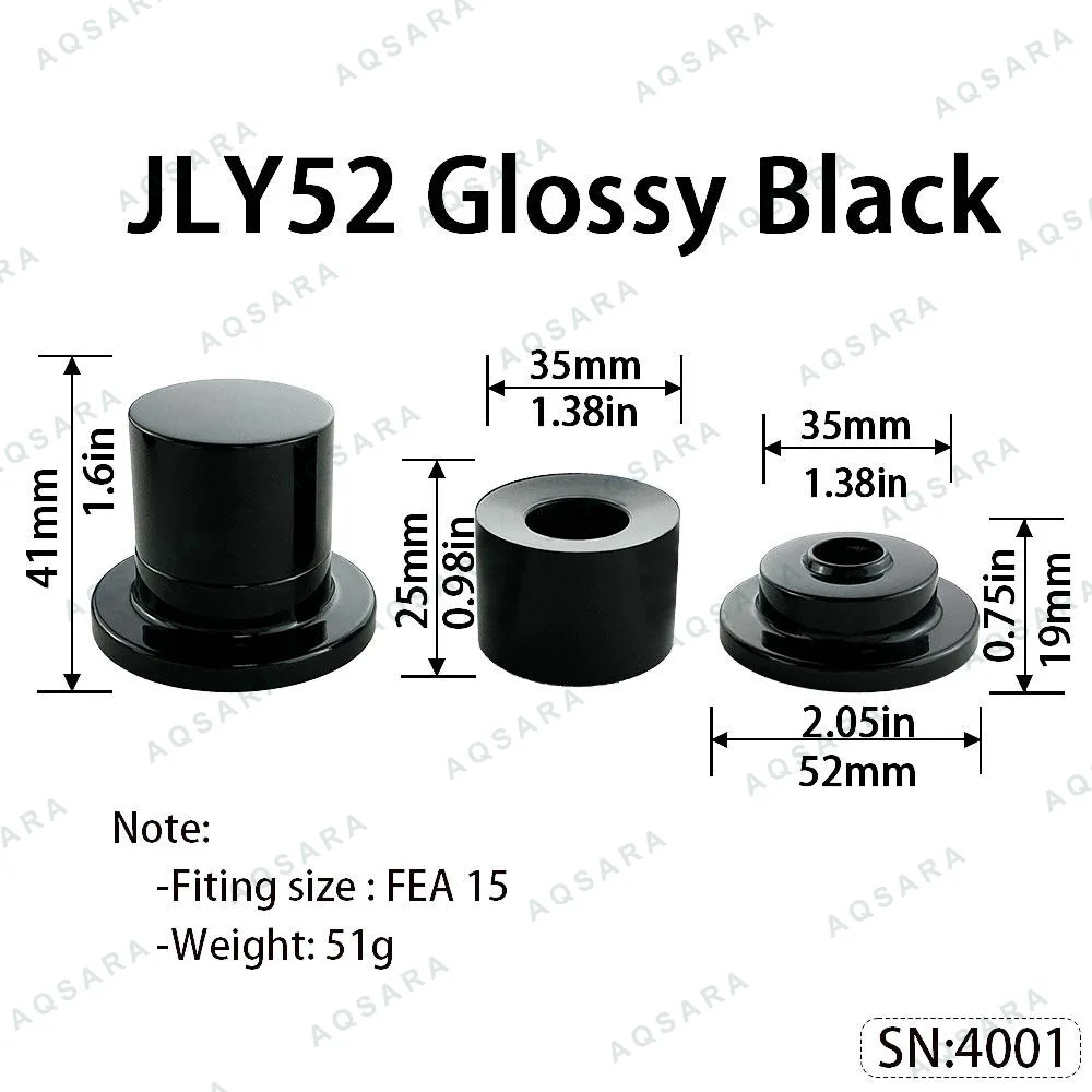 JLY52 Magnetic Cap — Glossy Black