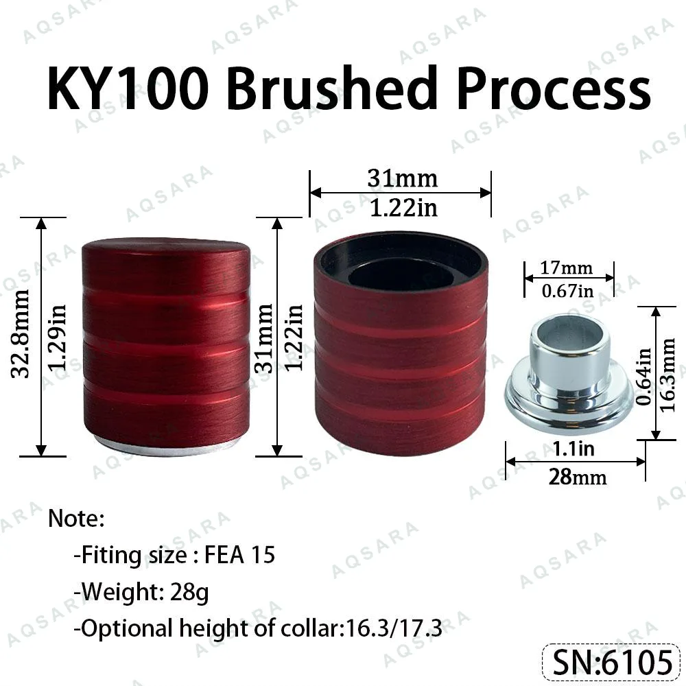 KY100 Magnetic Cap — Brushed process