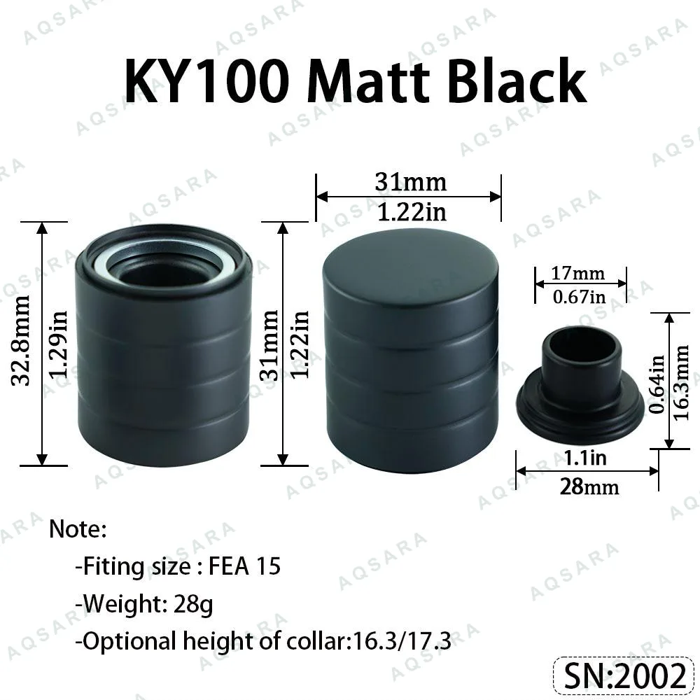 KY100 Magnetic Cap — Matt Black