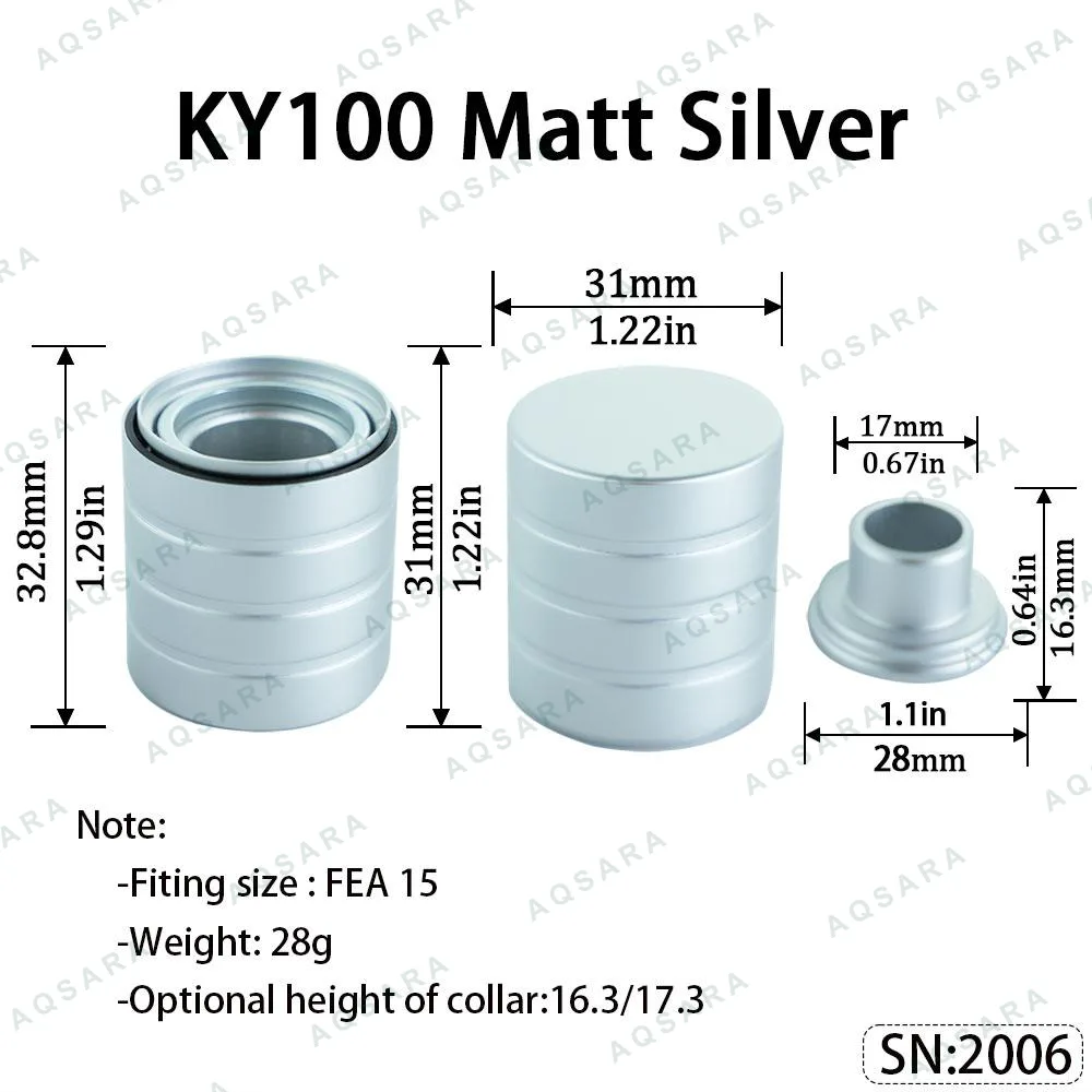 KY100 Magnetic Cap — Matt Silver