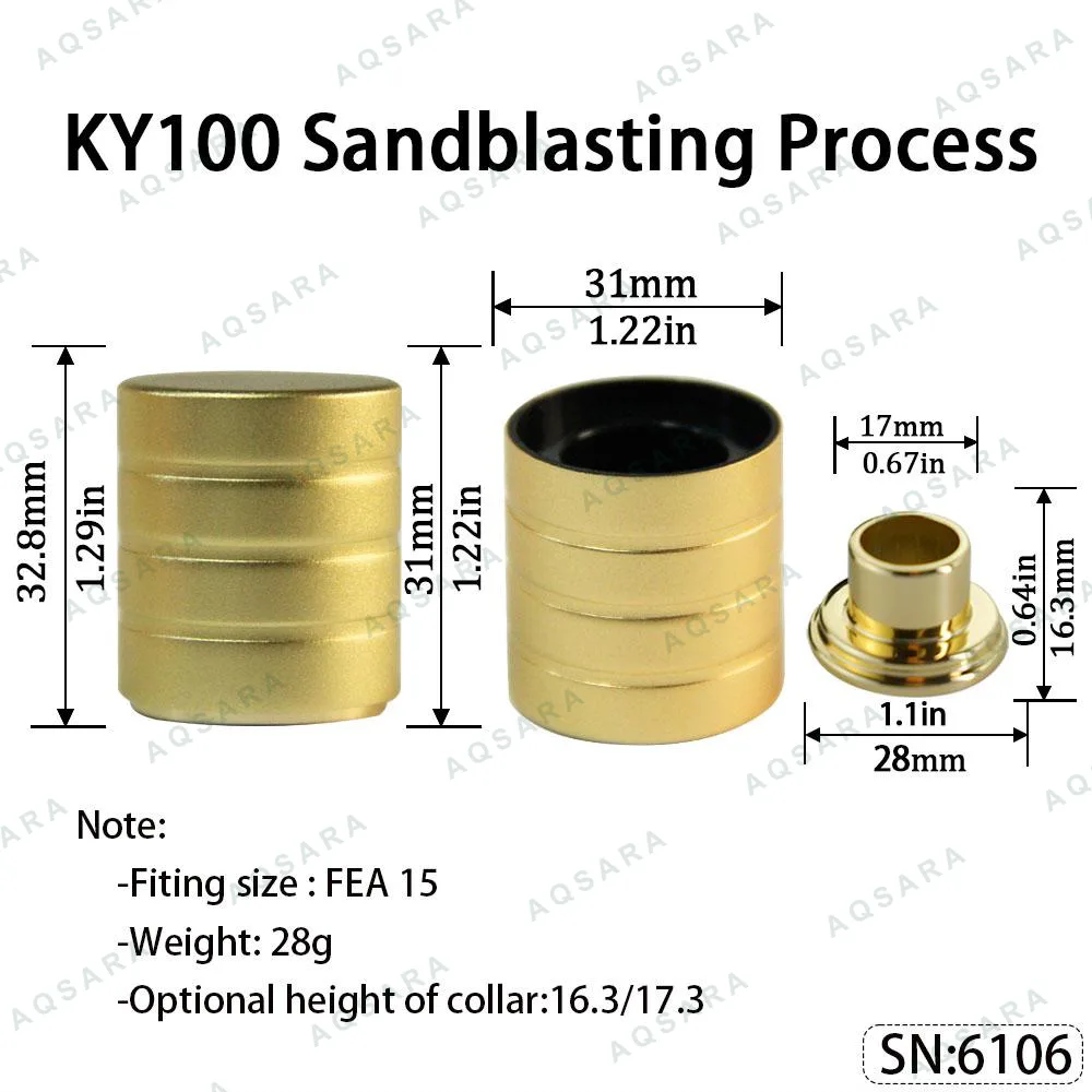 KY100 Magnetic Cap — Sandblasting Process