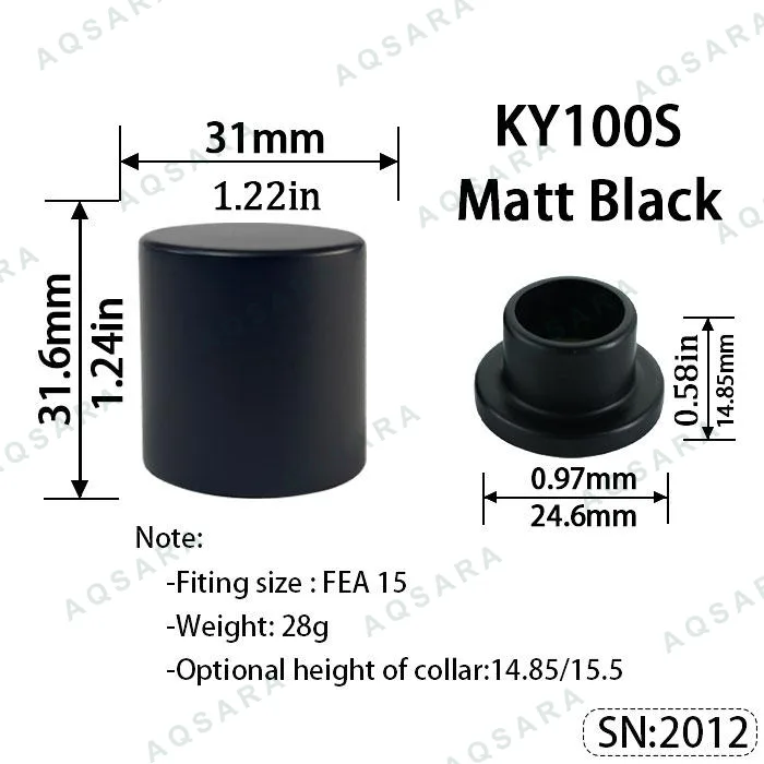 KY100S Magnetic Cap — Matt Black
