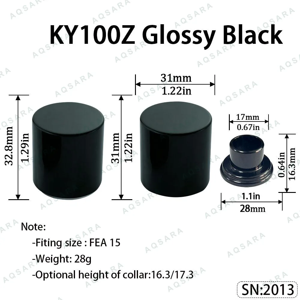 KY100Z Magnetic Cap — Glossy Black