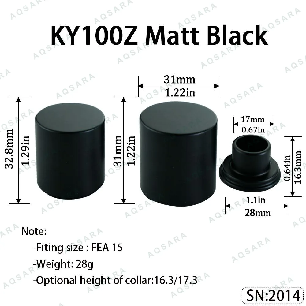 KY100Z Magnetic Cap — Matt Black