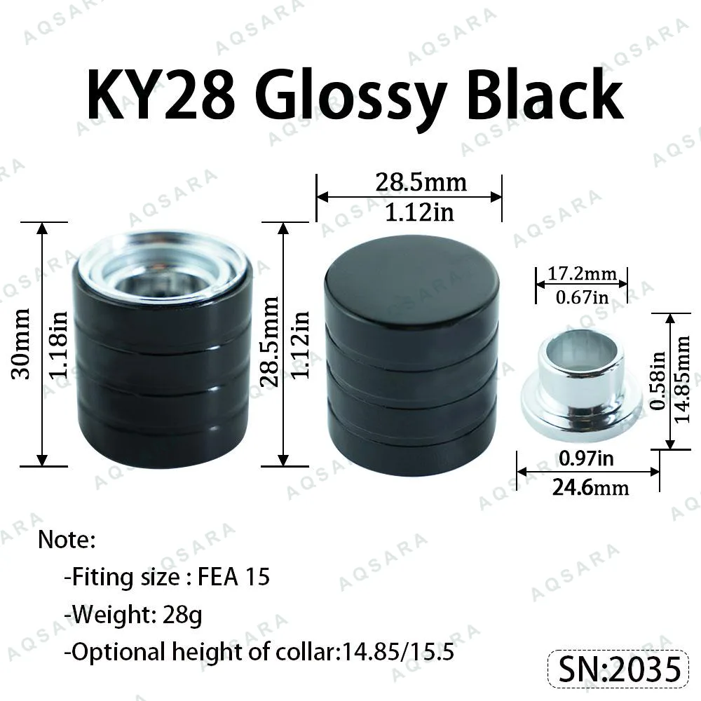 KY28 Magnetic Cap — Glossy Black