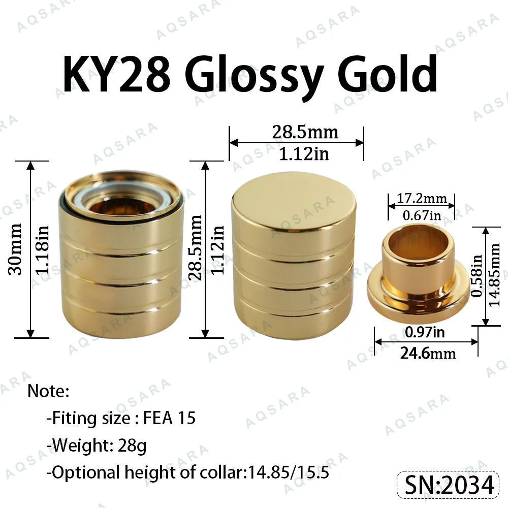 KY28 Magnetic Cap — Glossy Gold