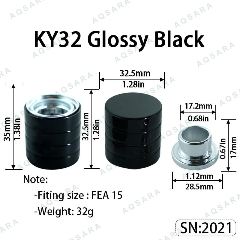 KY32 Magnetic Cap — Glossy Black