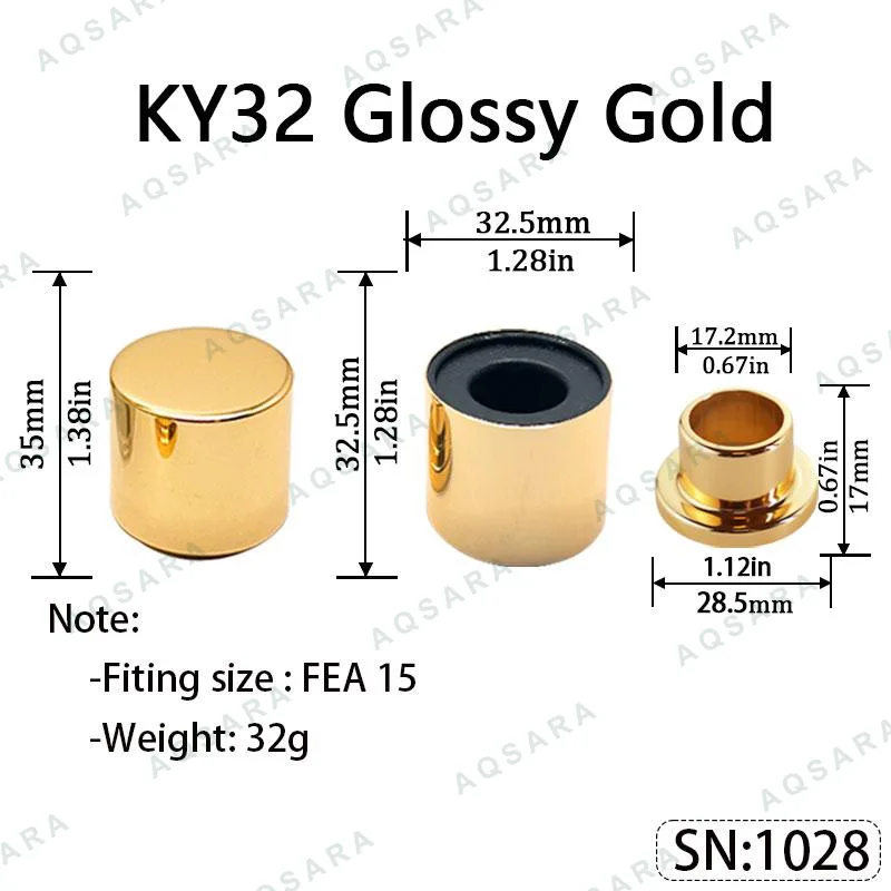 KY32 Magnetic Cap — Glossy Gold