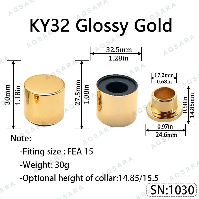 KY32 Magnetic Cap — Glossy Gold