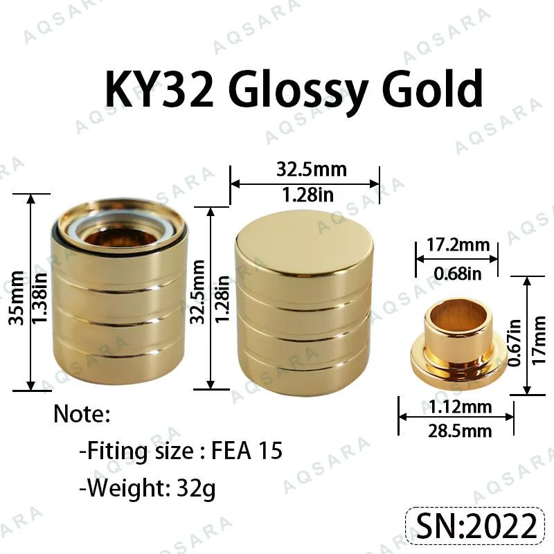 KY32 Magnetic Cap — Glossy Gold