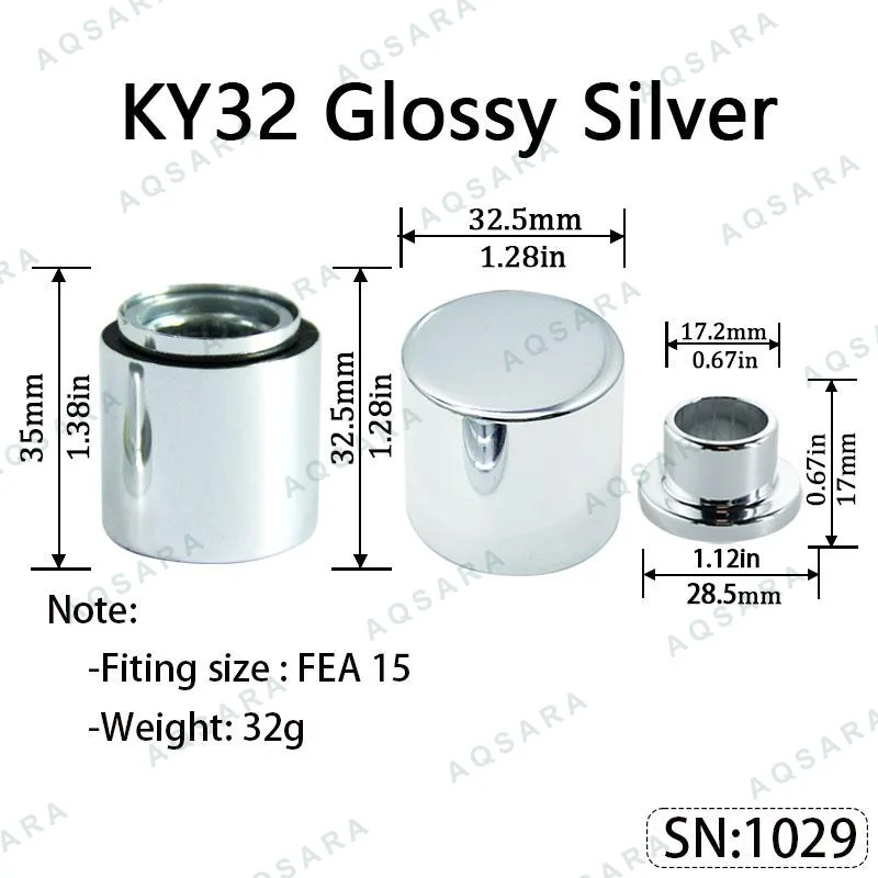 KY32 Magnetic Cap — Glossy Silver