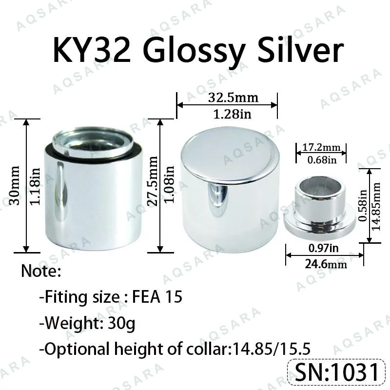 KY32 Magnetic Cap — Glossy Silver