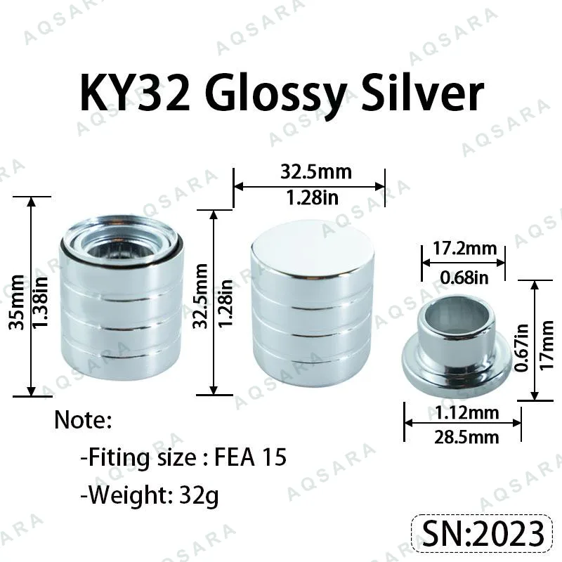 KY32 Magnetic Cap — Glossy Silver