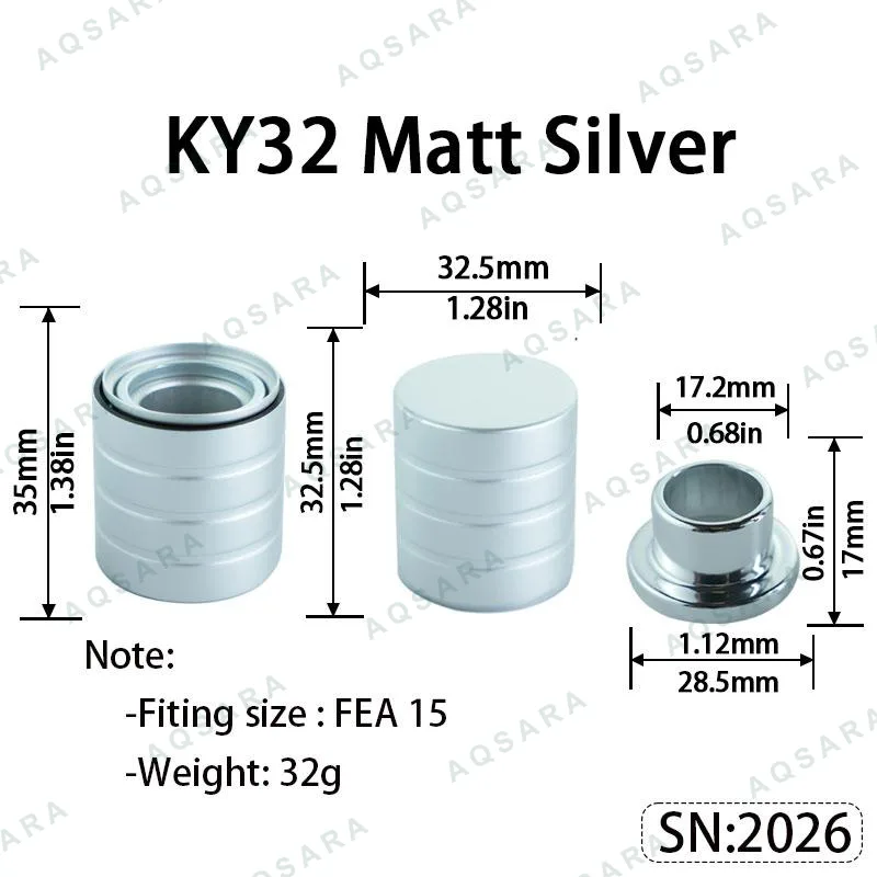 KY32 Magnetic Cap — Matt Silver