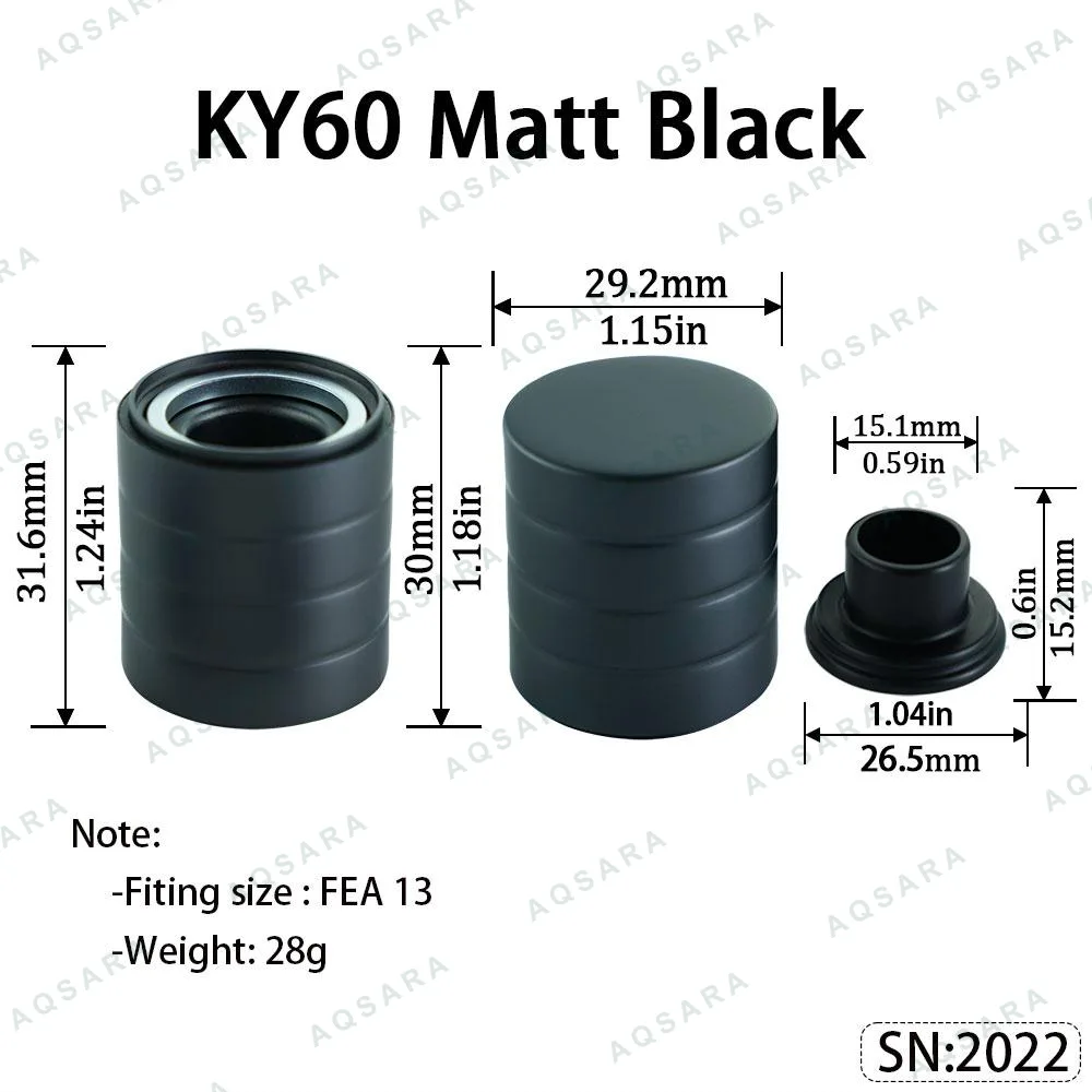 KY60 Magnetic Cap — Matt Black