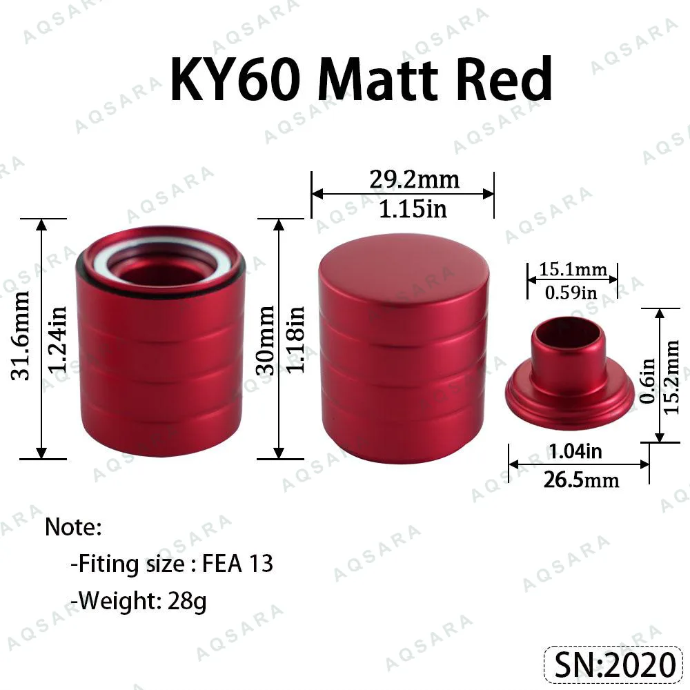 KY60 Magnetic Cap — Matt Red