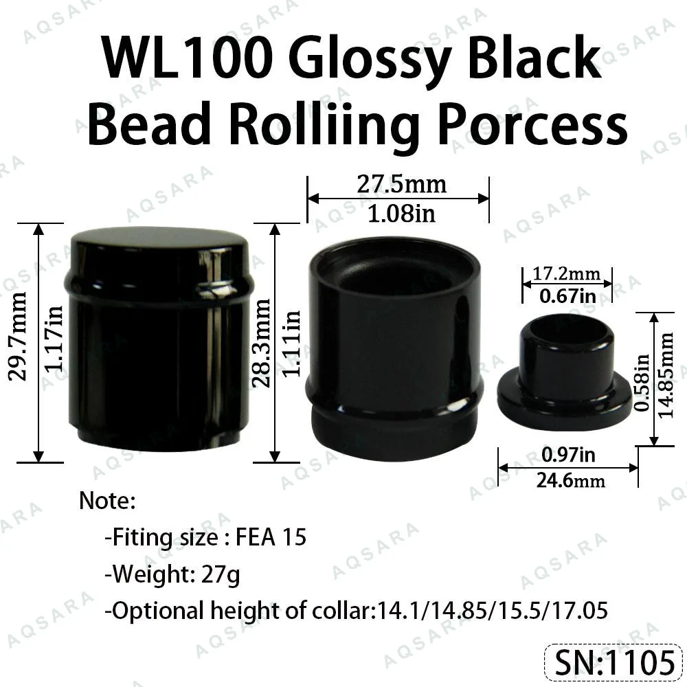 WL100 Magnetic Cap — Glossy Black