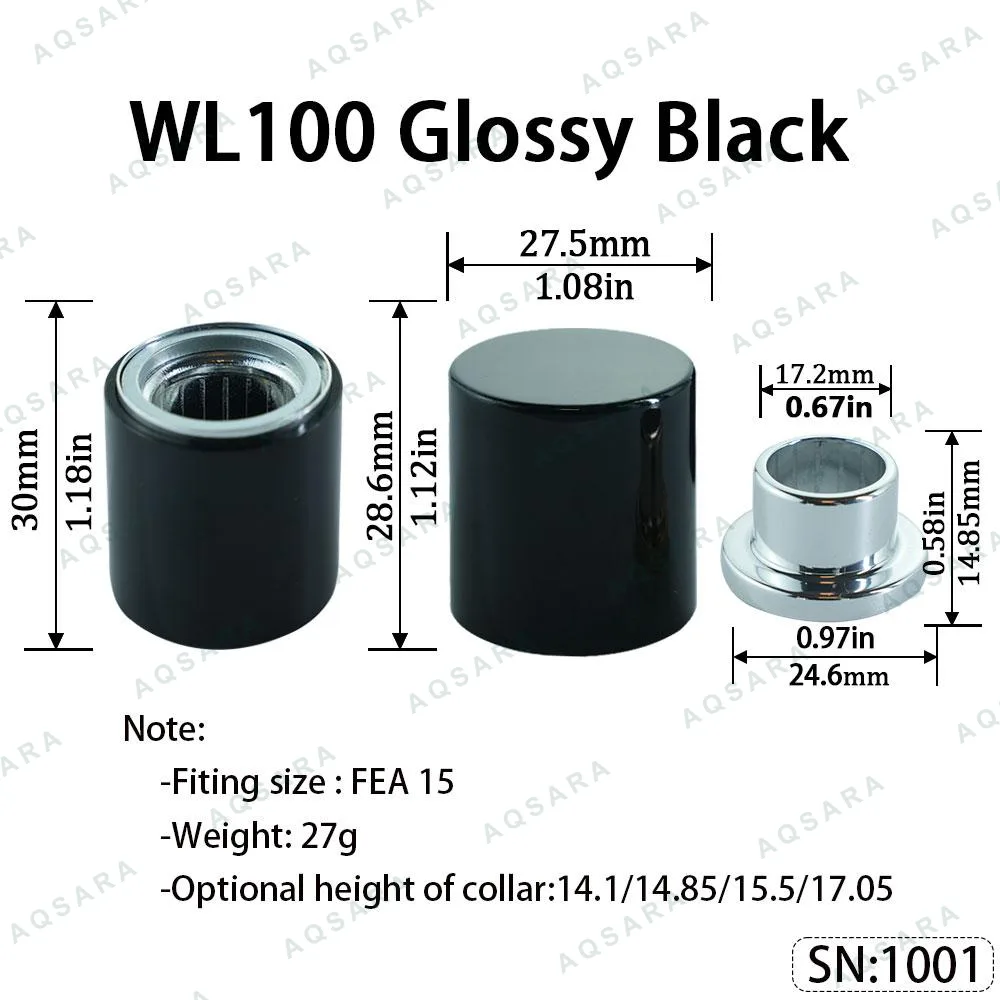 WL100 Magnetic Cap — Glossy Black