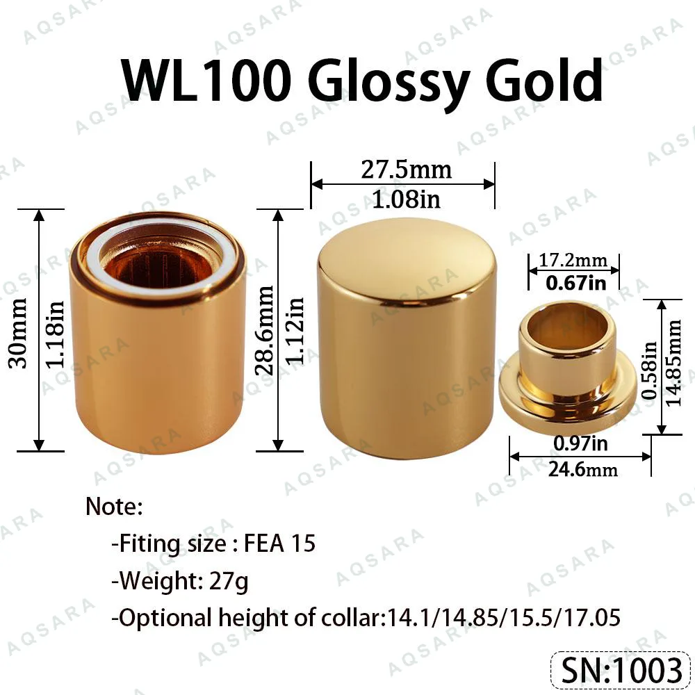 WL100 Magnetic Cap — Glossy Gold
