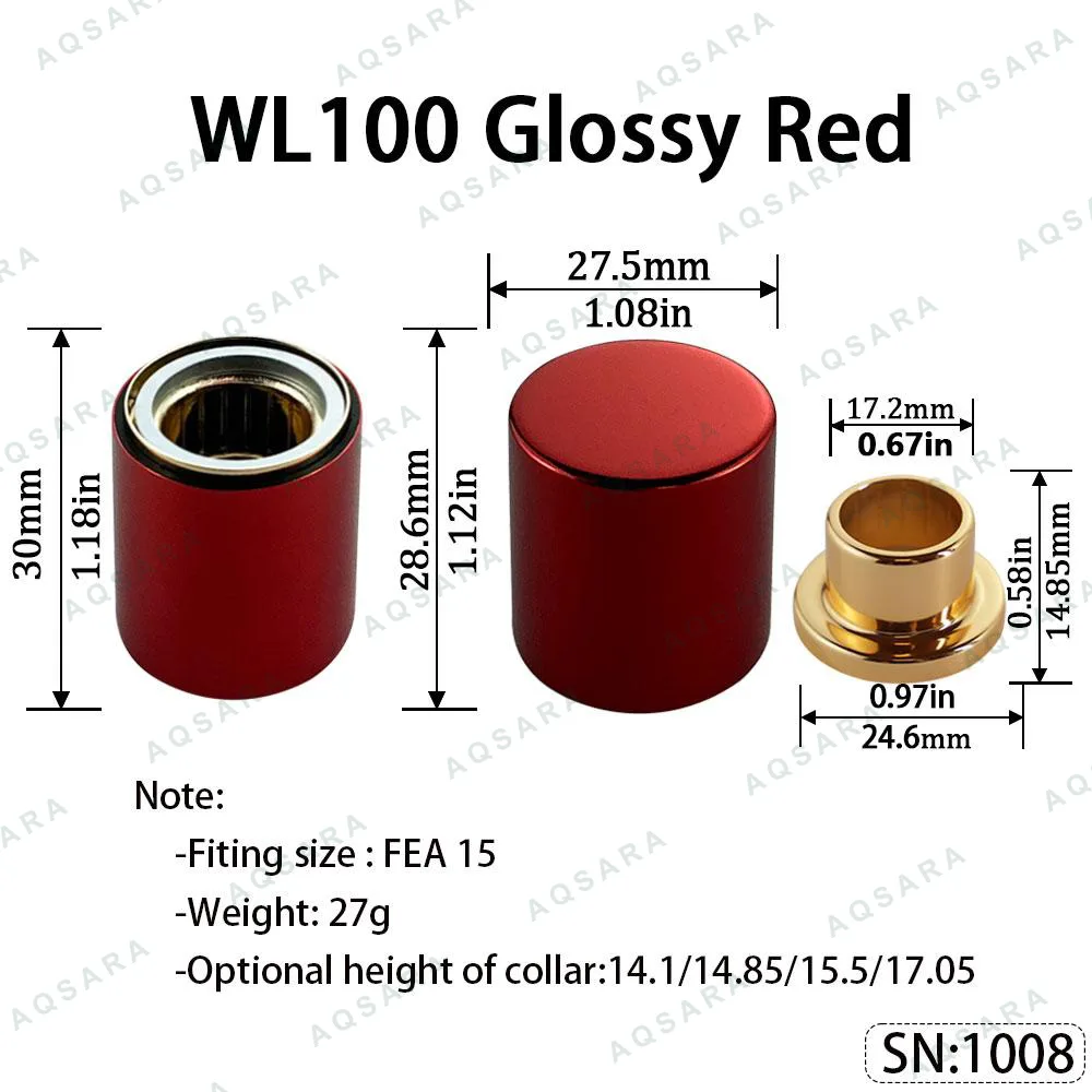 WL100 Magnetic Cap — Glossy Red