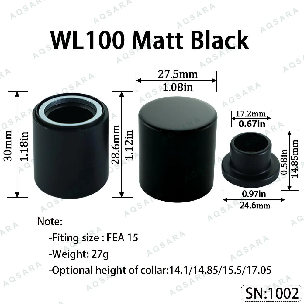 WL100 Magnetic Cap — Matt Black