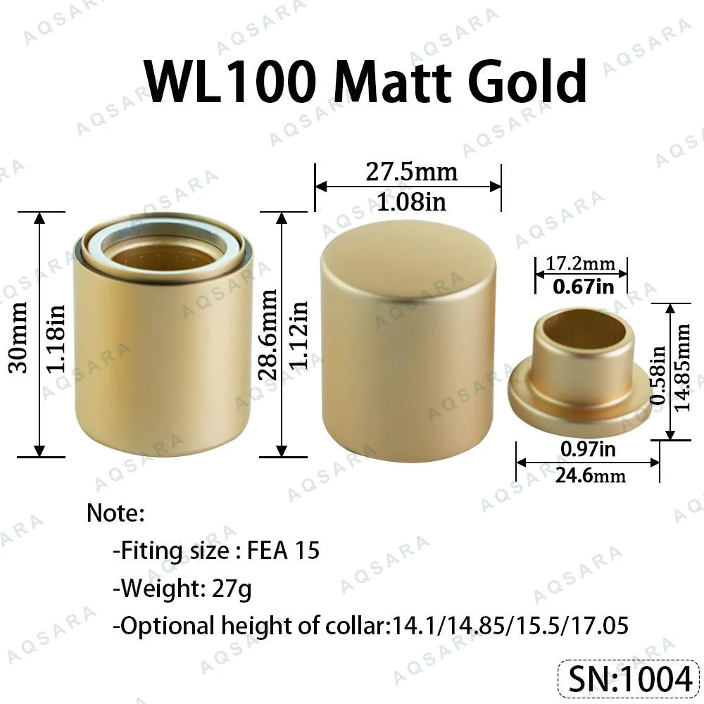 WL100 Magnetic Cap — Matt Gold
