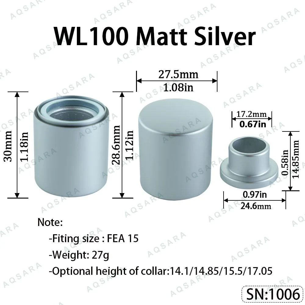 WL100 Magnetic Cap — Matt Silver