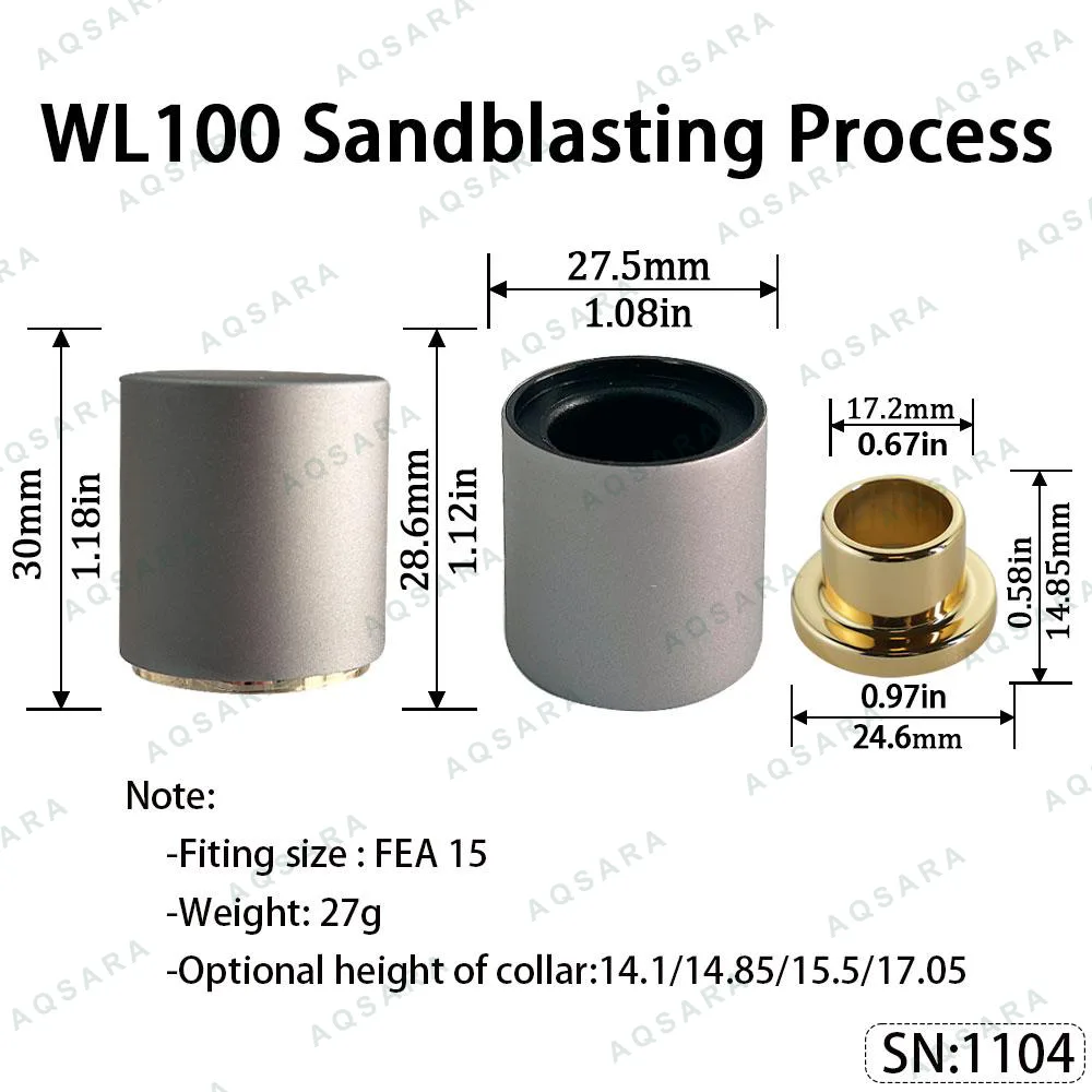 WL100 Magnetic Cap — Sandblasting Process