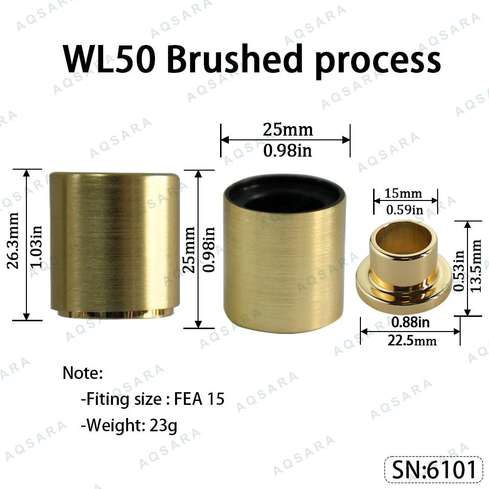 WL50 Magnetic Cap — Brushed process