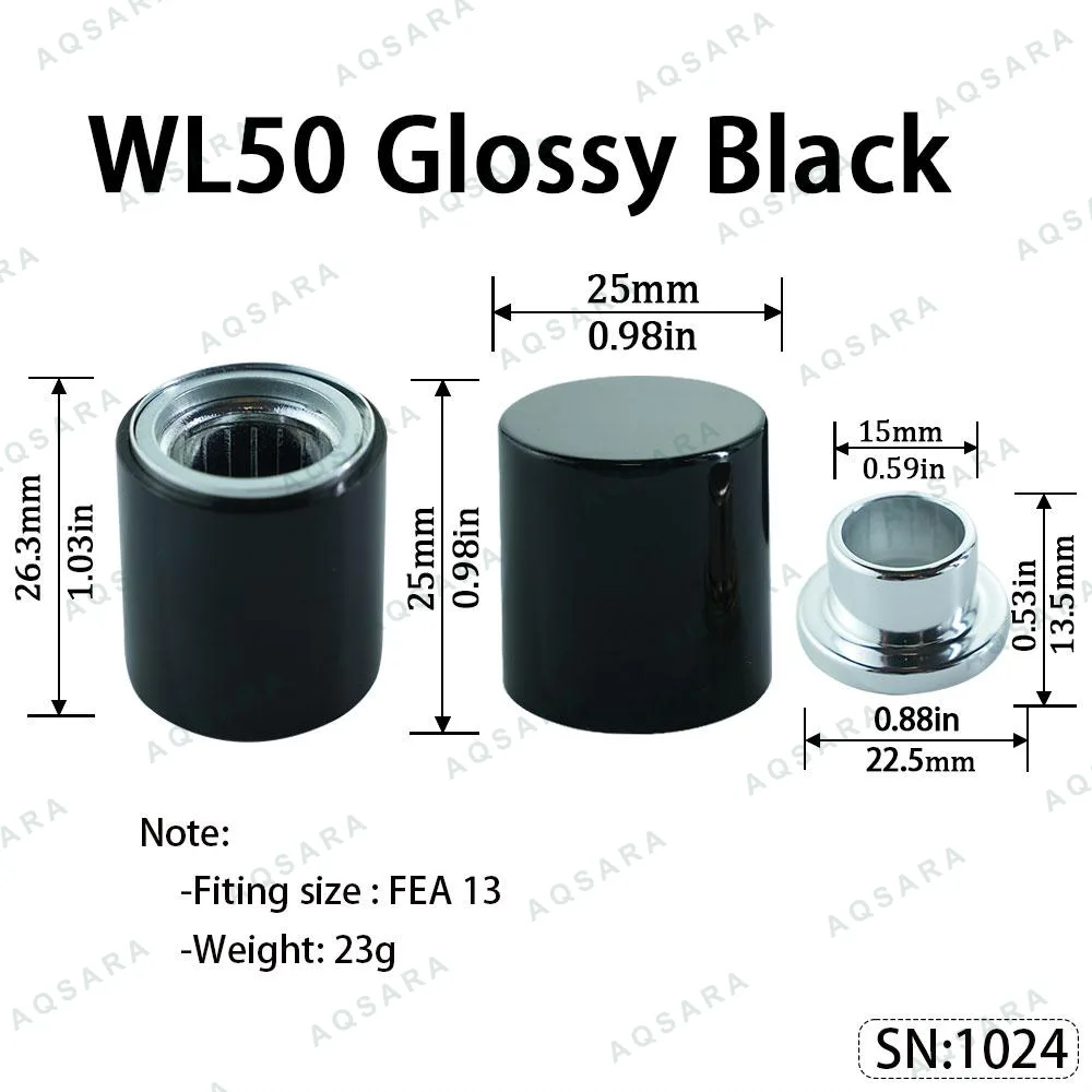 WL50 Magnetic Cap — Glossy Black
