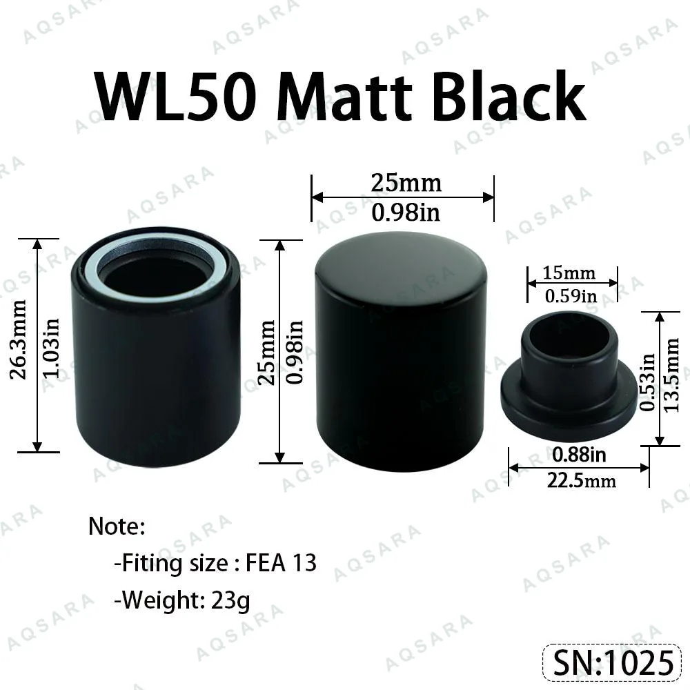 WL50 Magnetic Cap — Matt Black